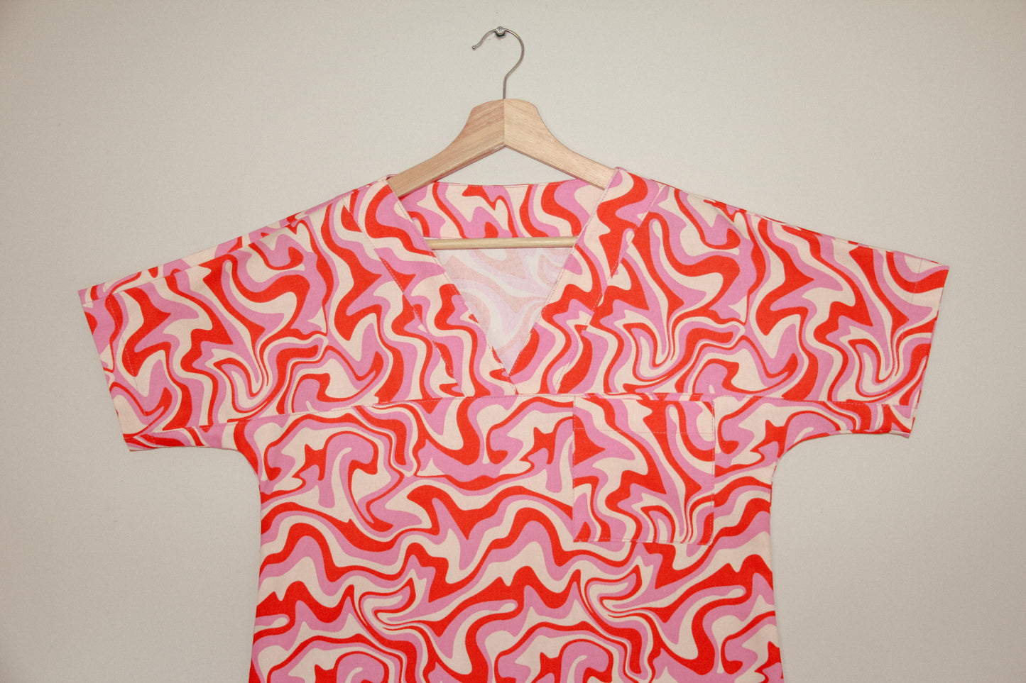 Swirl Scrub Top