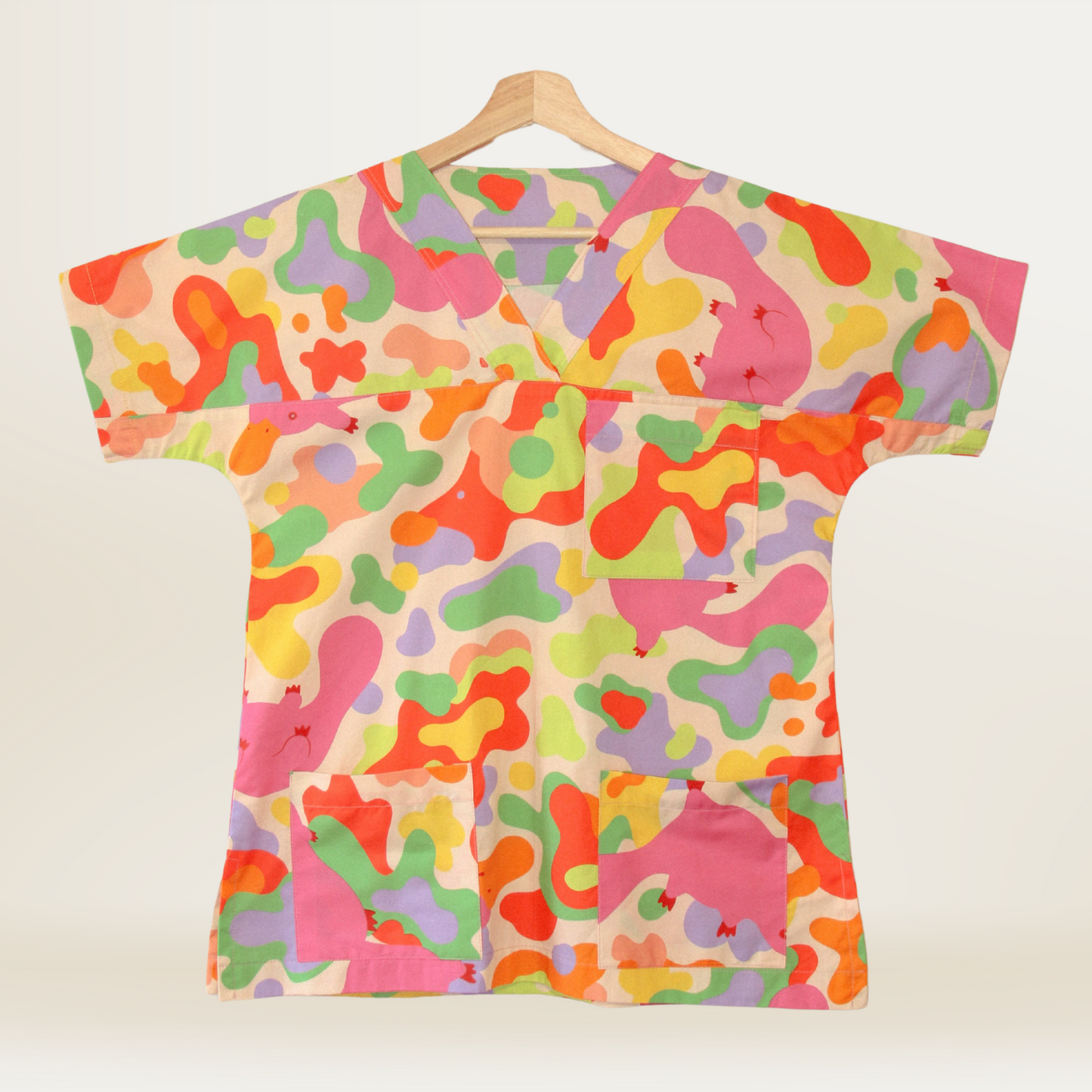 Poplin Splatyplus Scrub Top