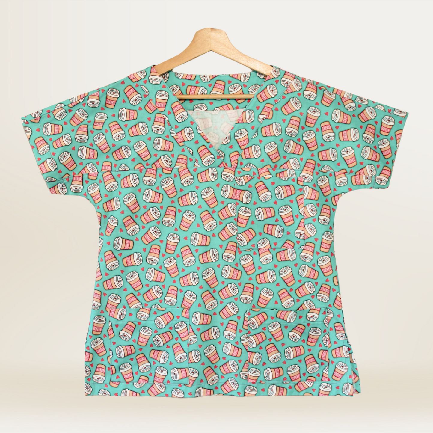 Chill Coffee Scrub Top