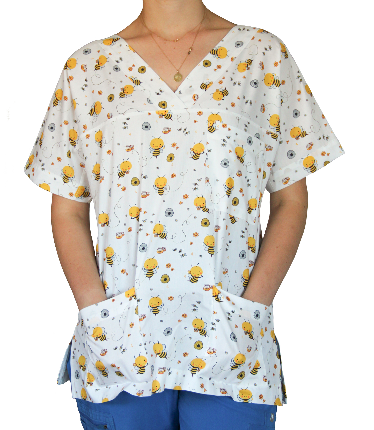 Bee Scrub Top