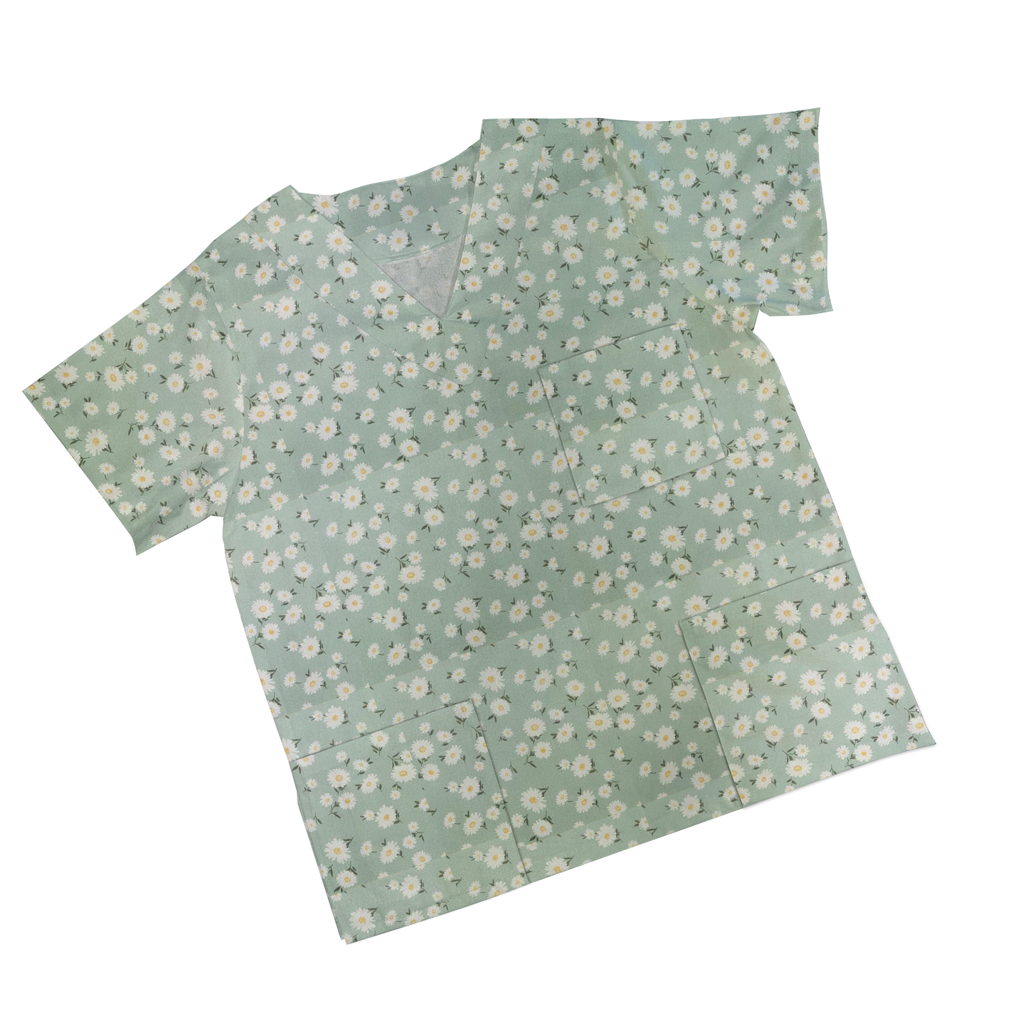 Daisy Green Scrub Tops