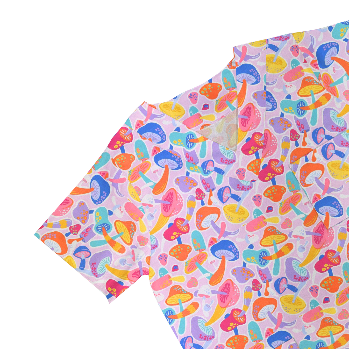 Funky Mushrooms Scrub Top