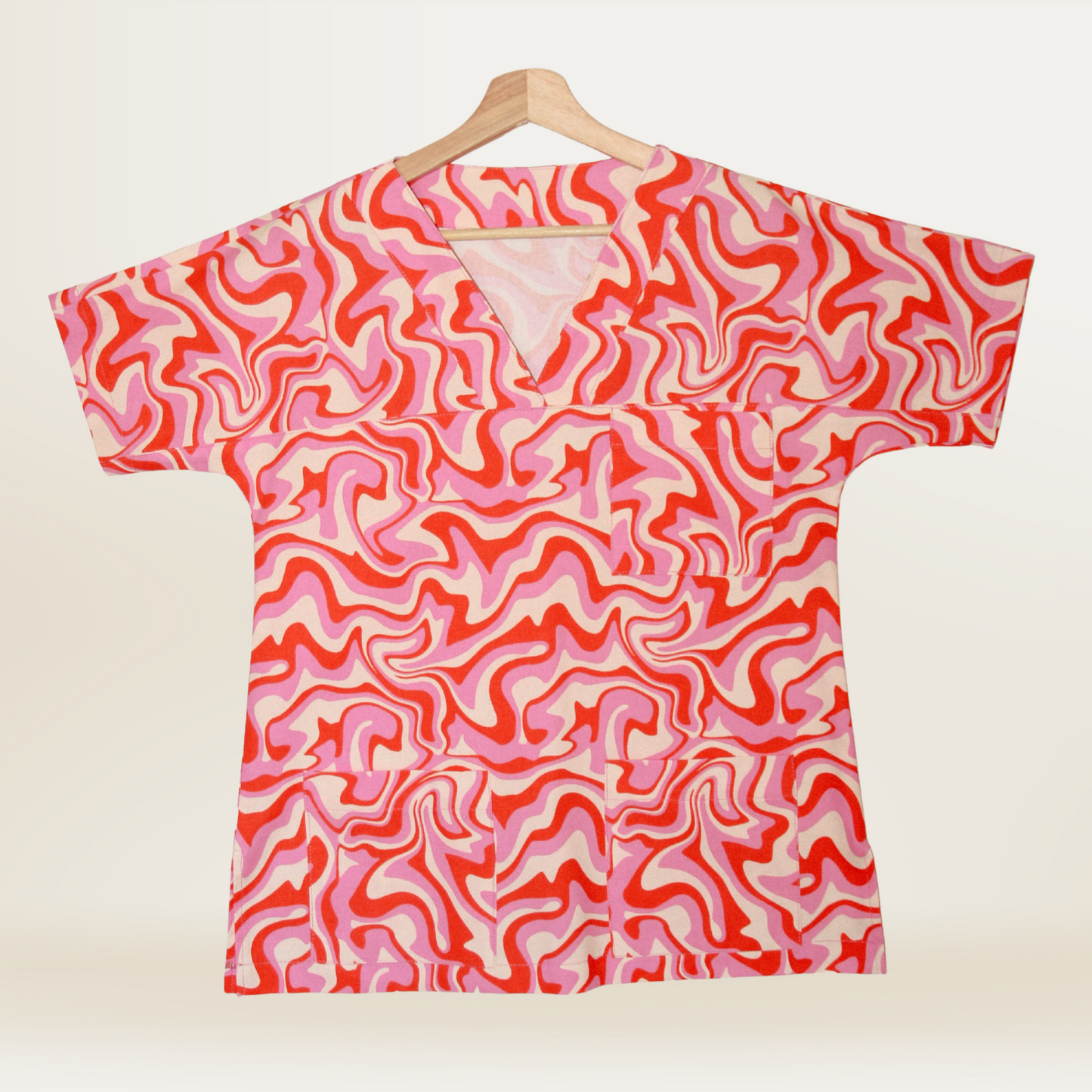 Swirl Scrub Top